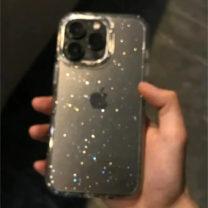 Elegant Glitter Clear Cases – Shockproof & Soft Silicone Cover for iPhone