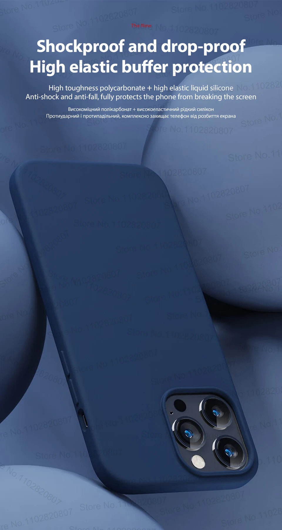 Premium Liquid Silicone Cover Case for iPhone
