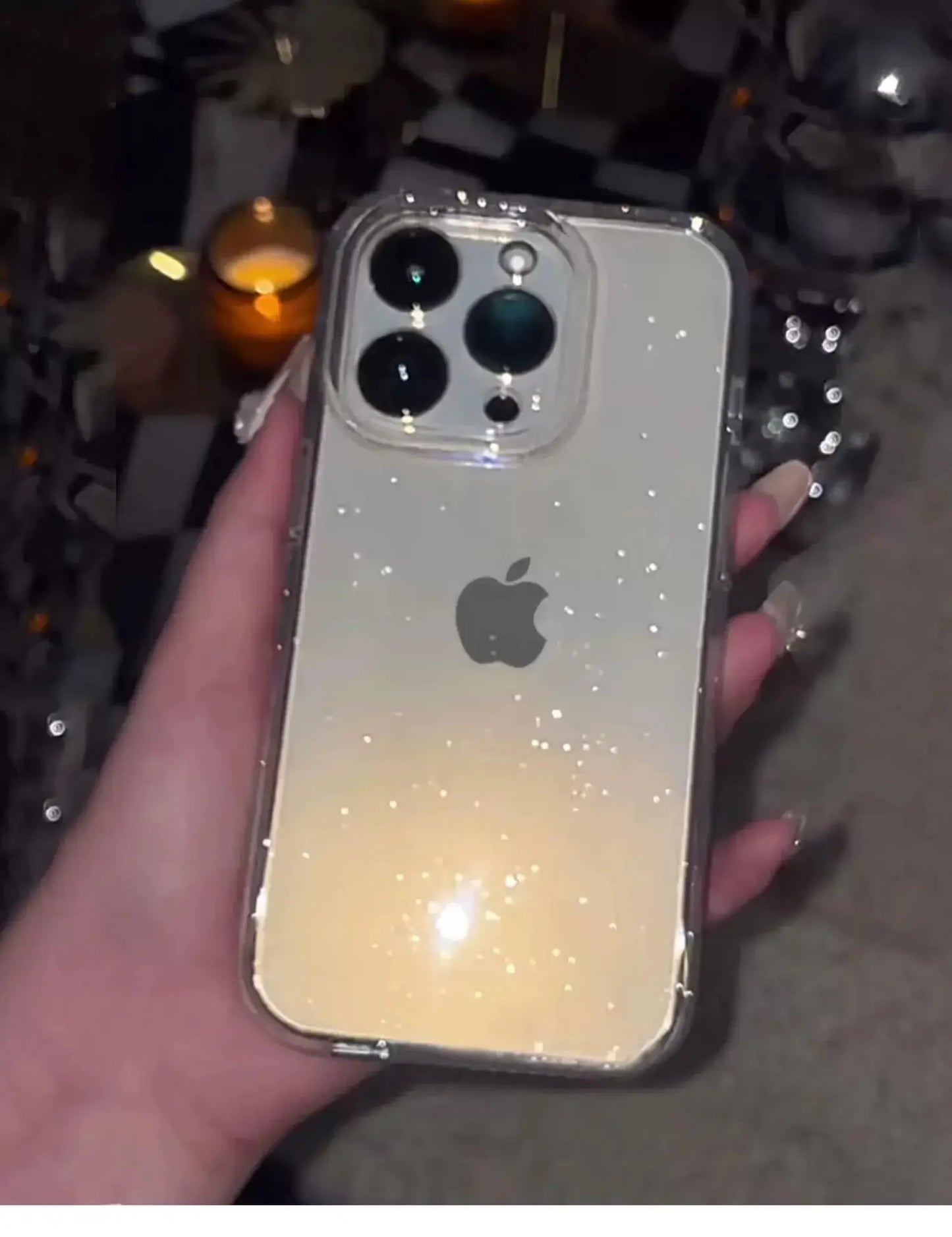 Elegant Glitter Clear Cases – Shockproof & Soft Silicone Cover for iPhone
