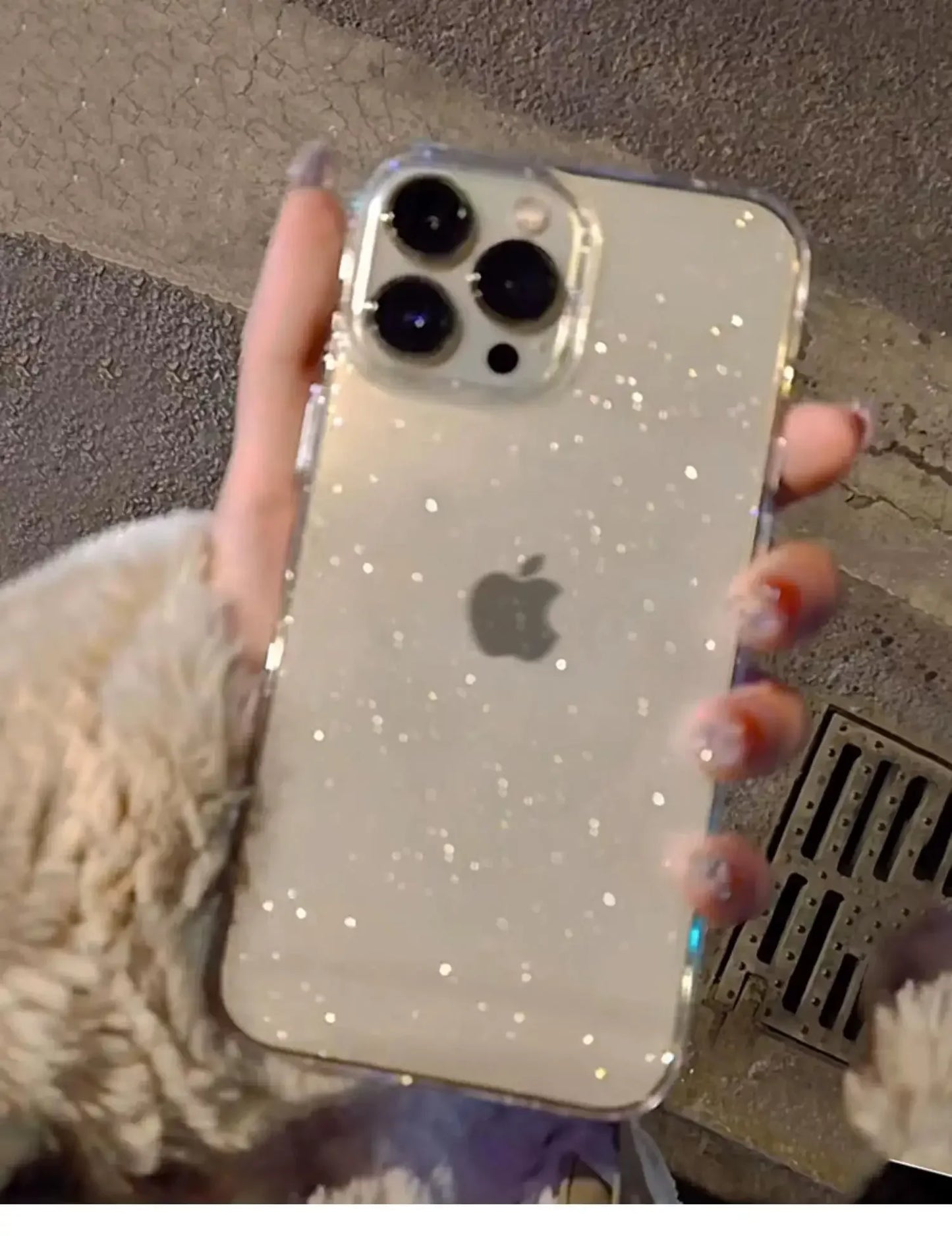 Elegant Glitter Clear Cases – Shockproof & Soft Silicone Cover for iPhone