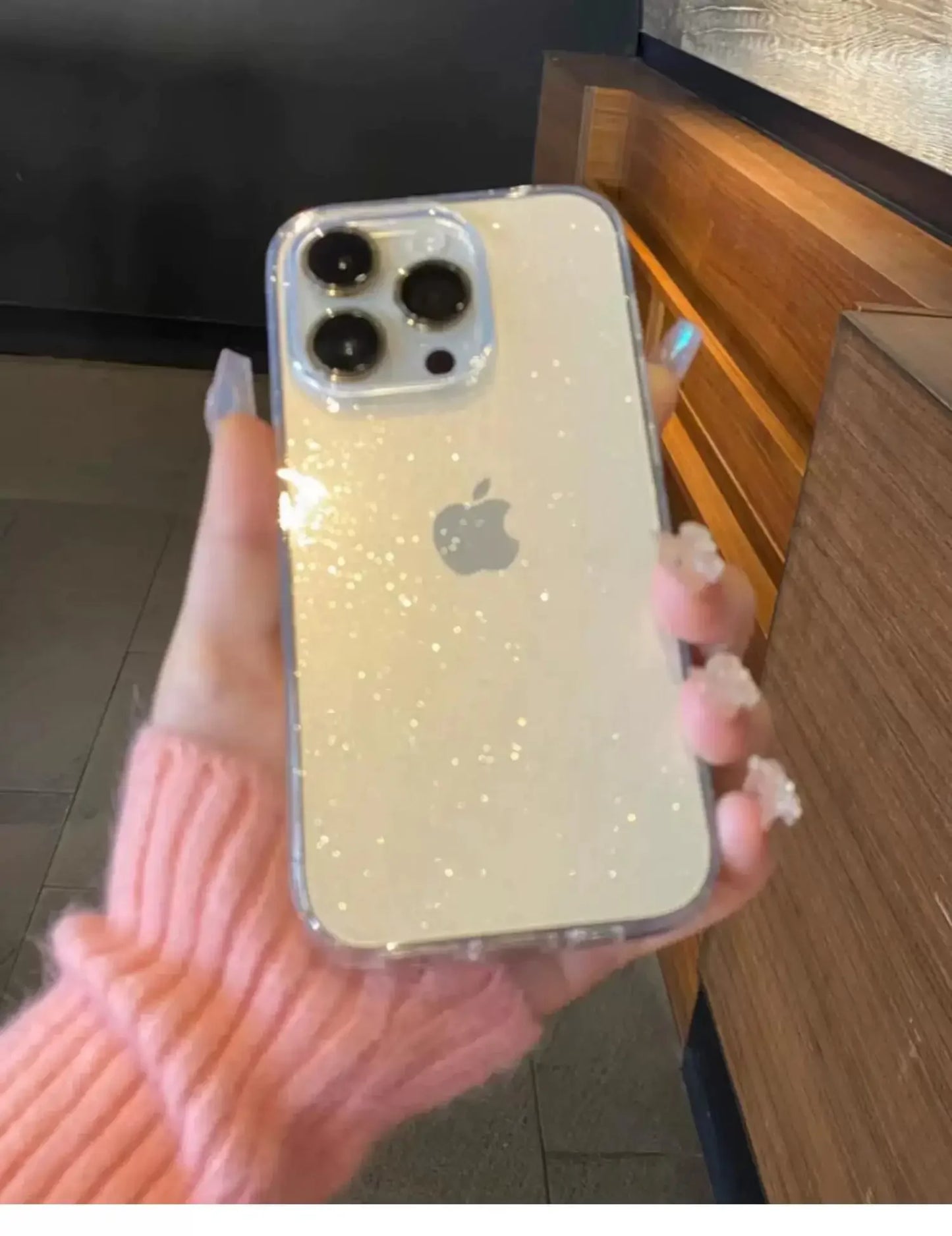 Elegant Glitter Clear Cases – Shockproof & Soft Silicone Cover for iPhone
