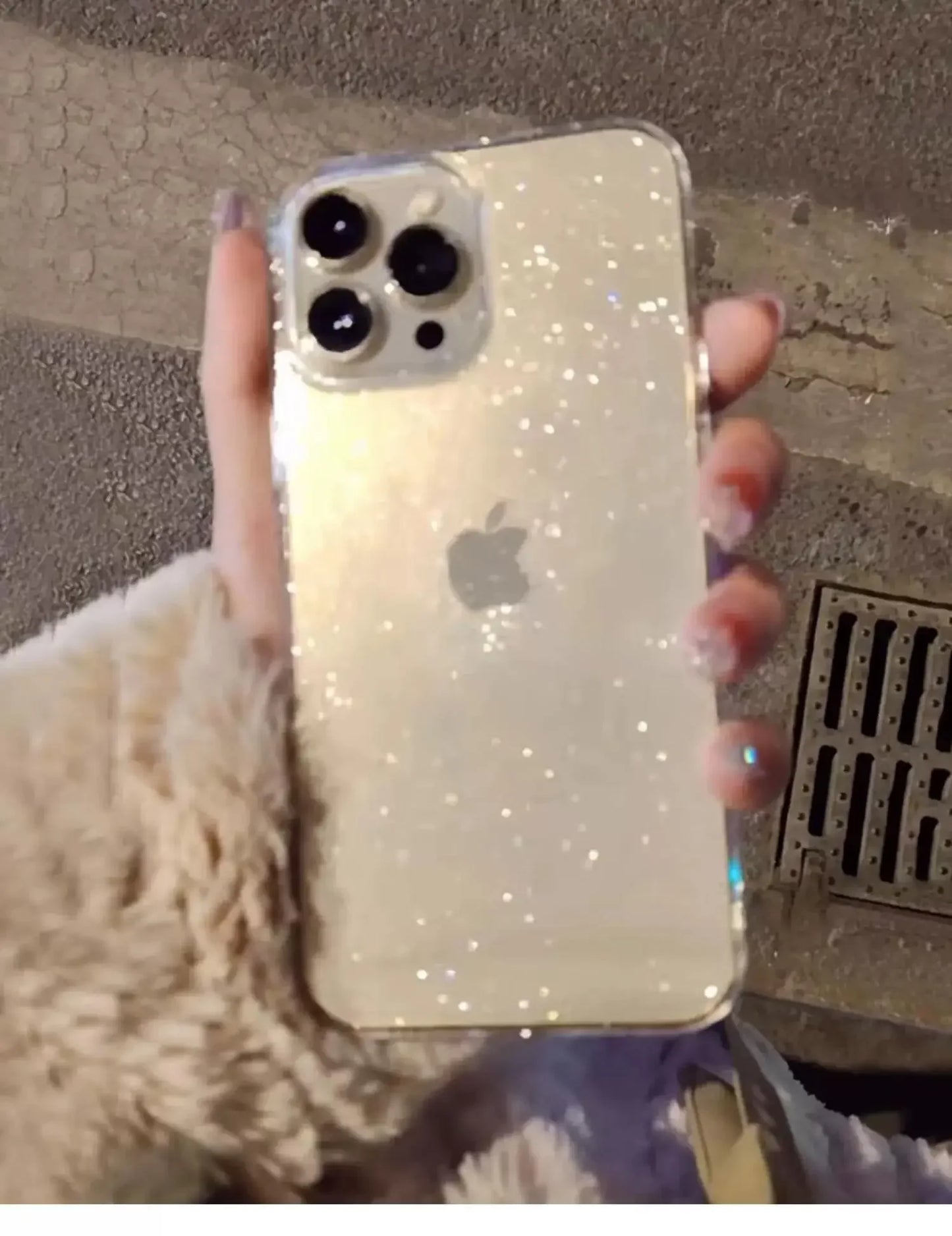 Elegant Glitter Clear Cases – Shockproof & Soft Silicone Cover for iPhone