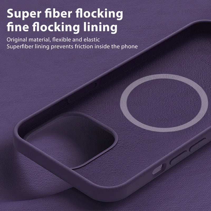 Premium Liquid Silicone Cover Case for iPhone