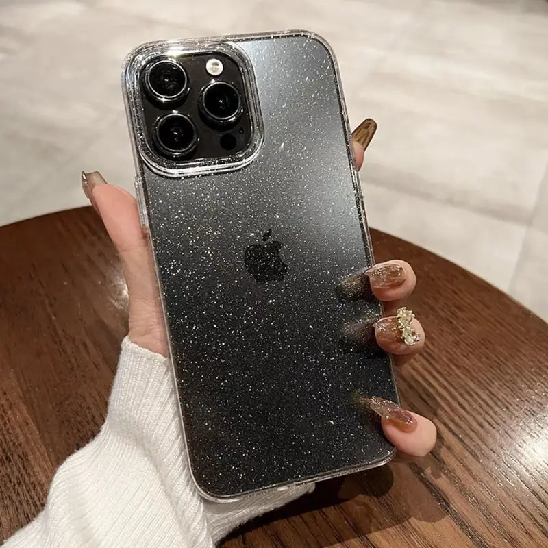Elegant Glitter Clear Cases – Shockproof & Soft Silicone Cover for iPhone