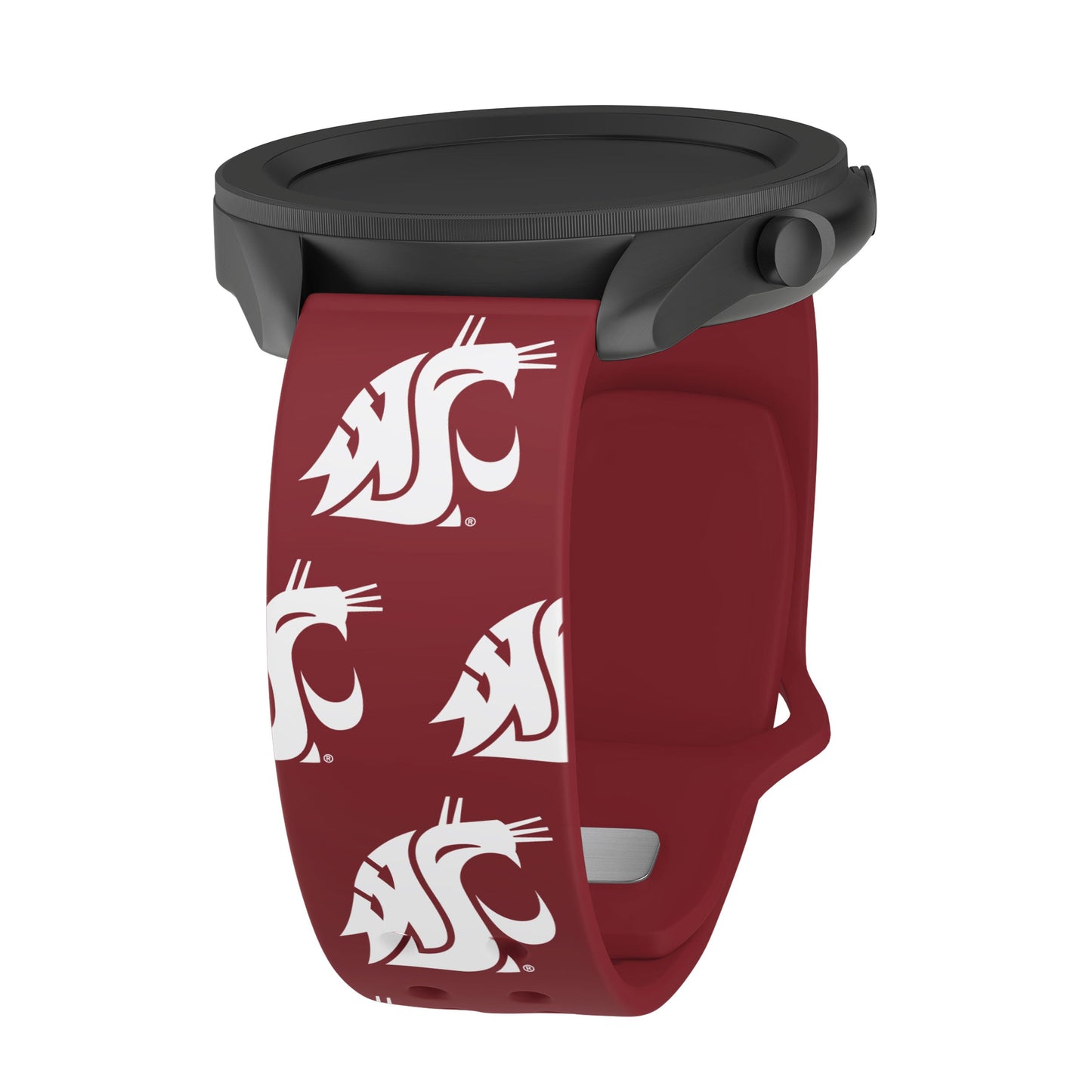 Washington State Cougars HD Watchband for Samsung, Garmin, Fossil, and More for Samsung, Garmin, Fossil, and More