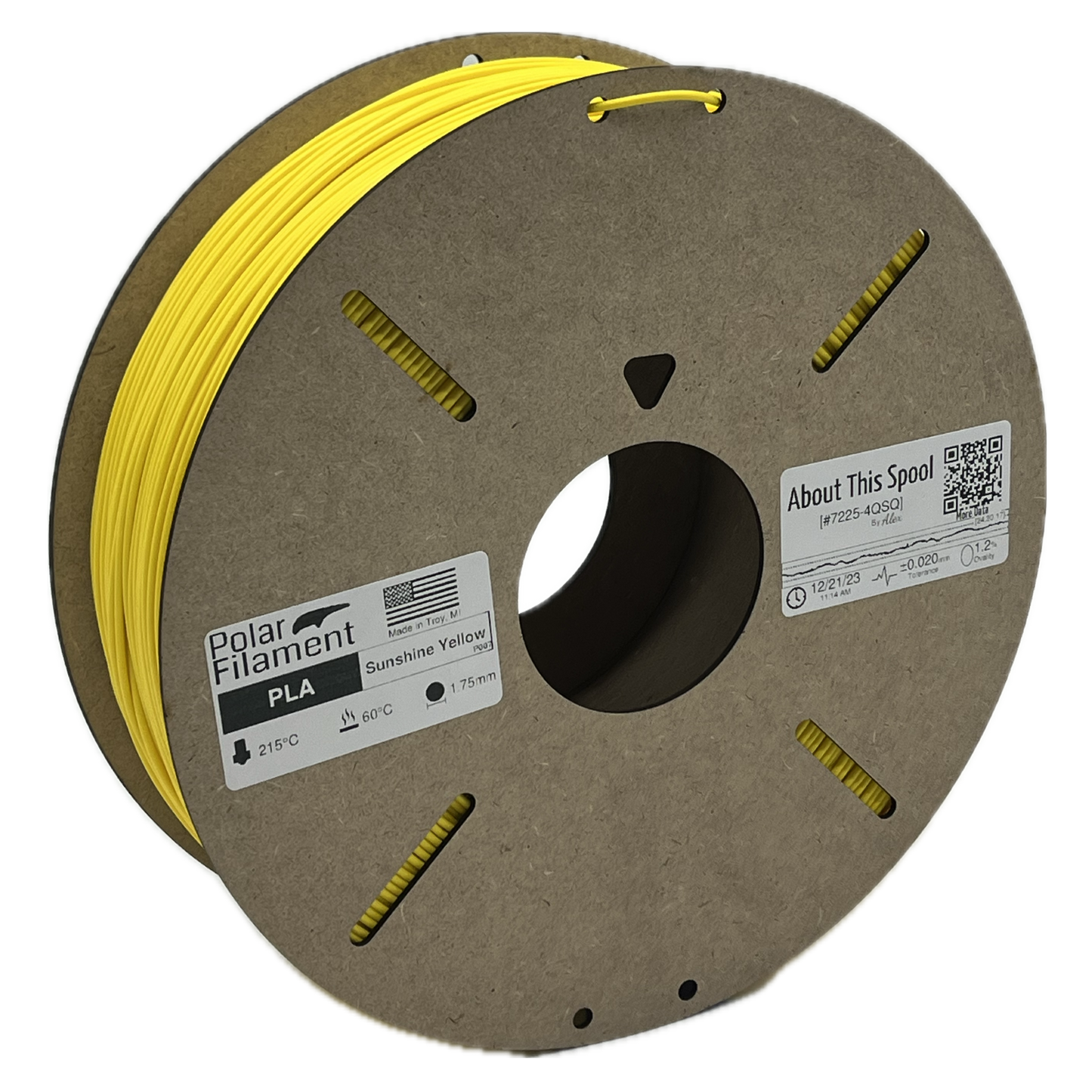 Sunshine Yellow PLA - 1kg 1.75mm