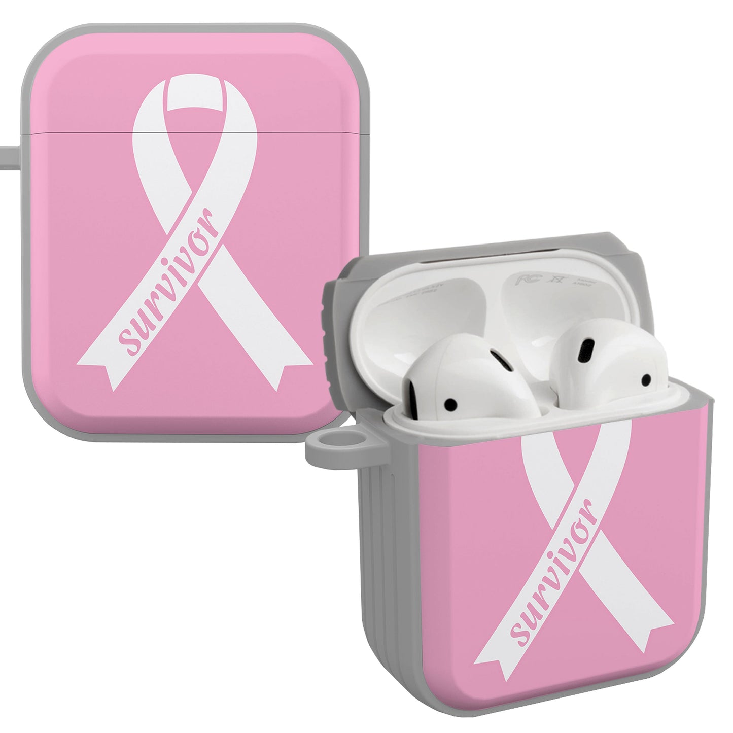 Breast Cancer Awareness HDX Apple AirPods Gen 1 & 2 Case Cover