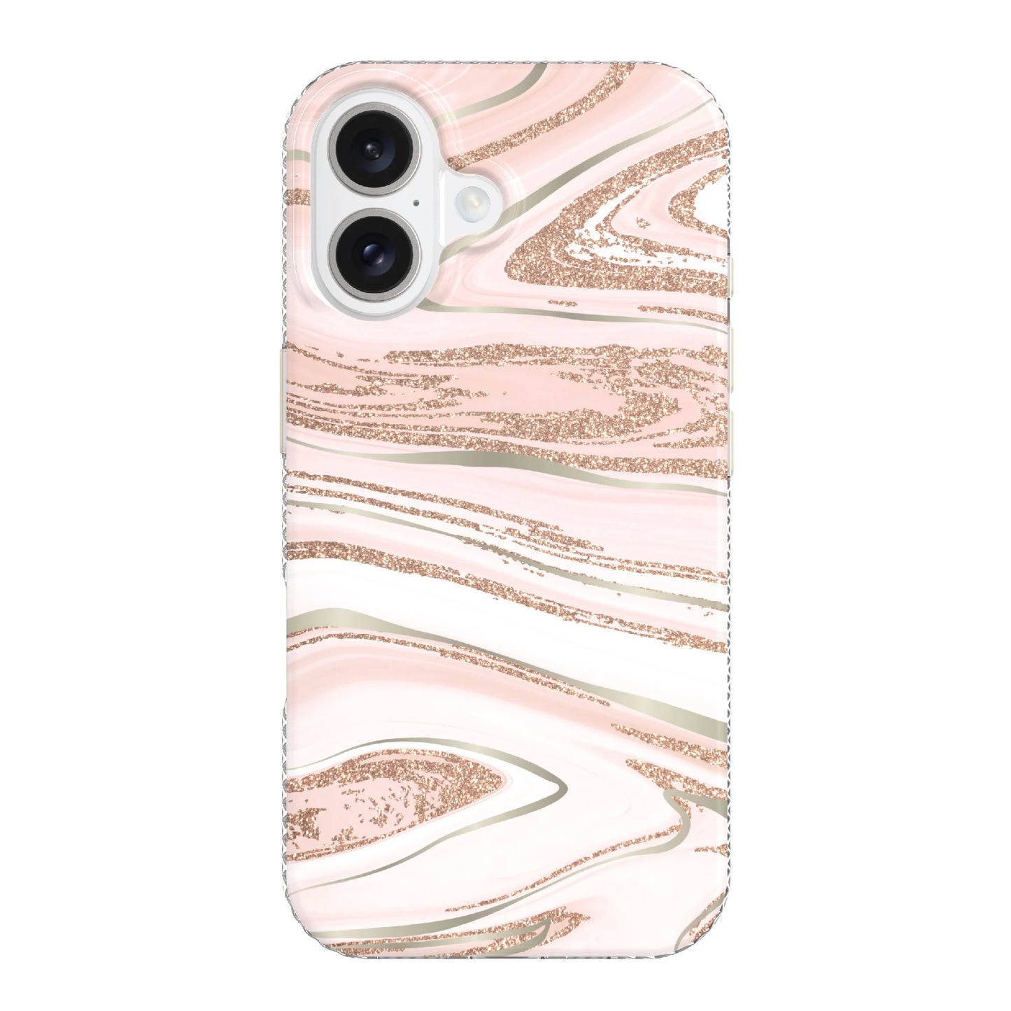 Phone Case for iPhone - Pink Gold Marble