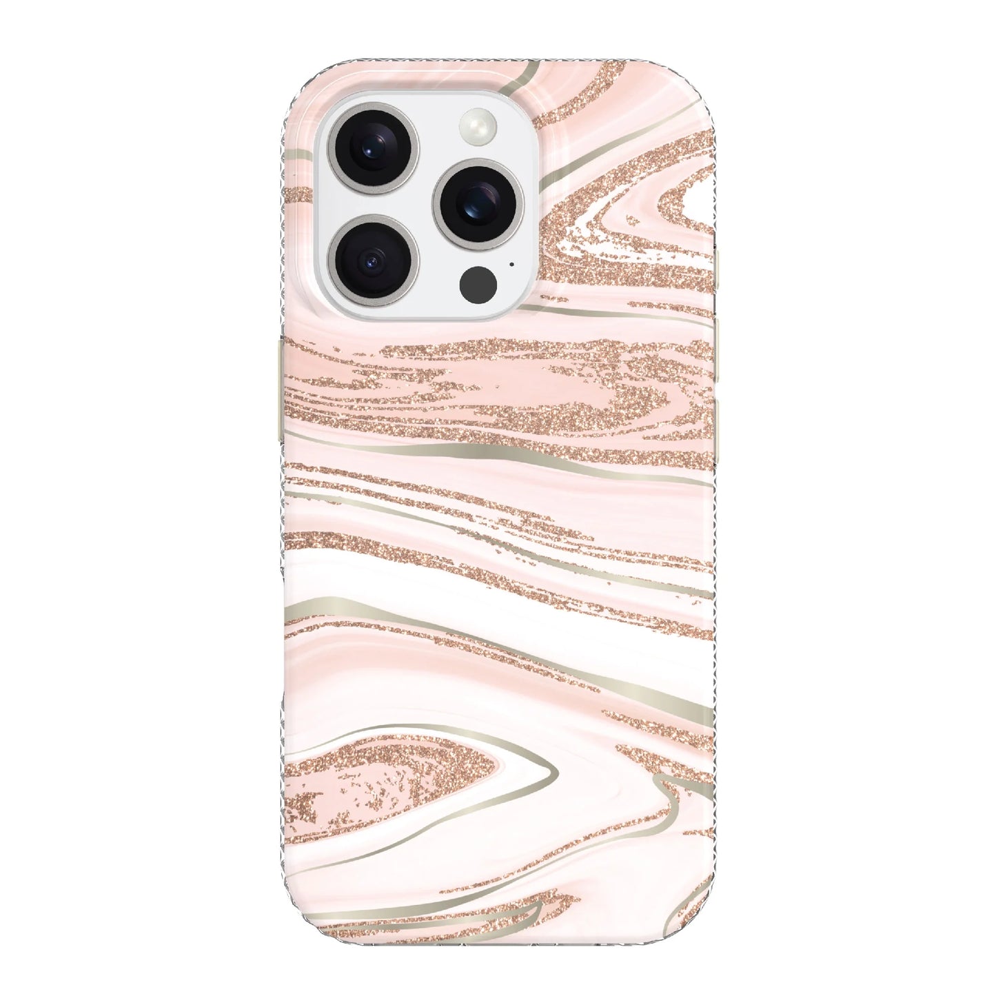 Phone Case for iPhone - Pink Gold Marble