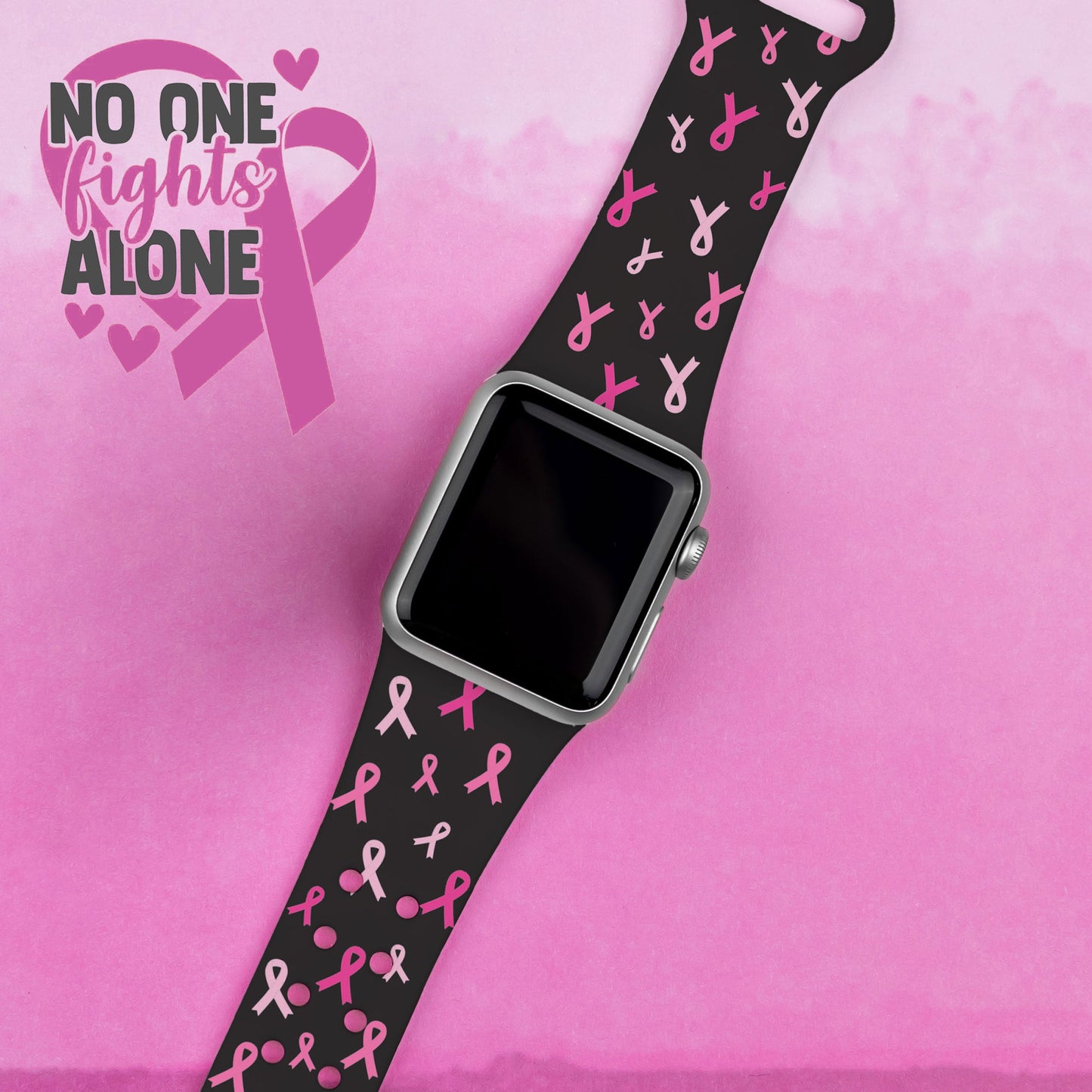 Breast Cancer Awareness HD Apple Watch Band