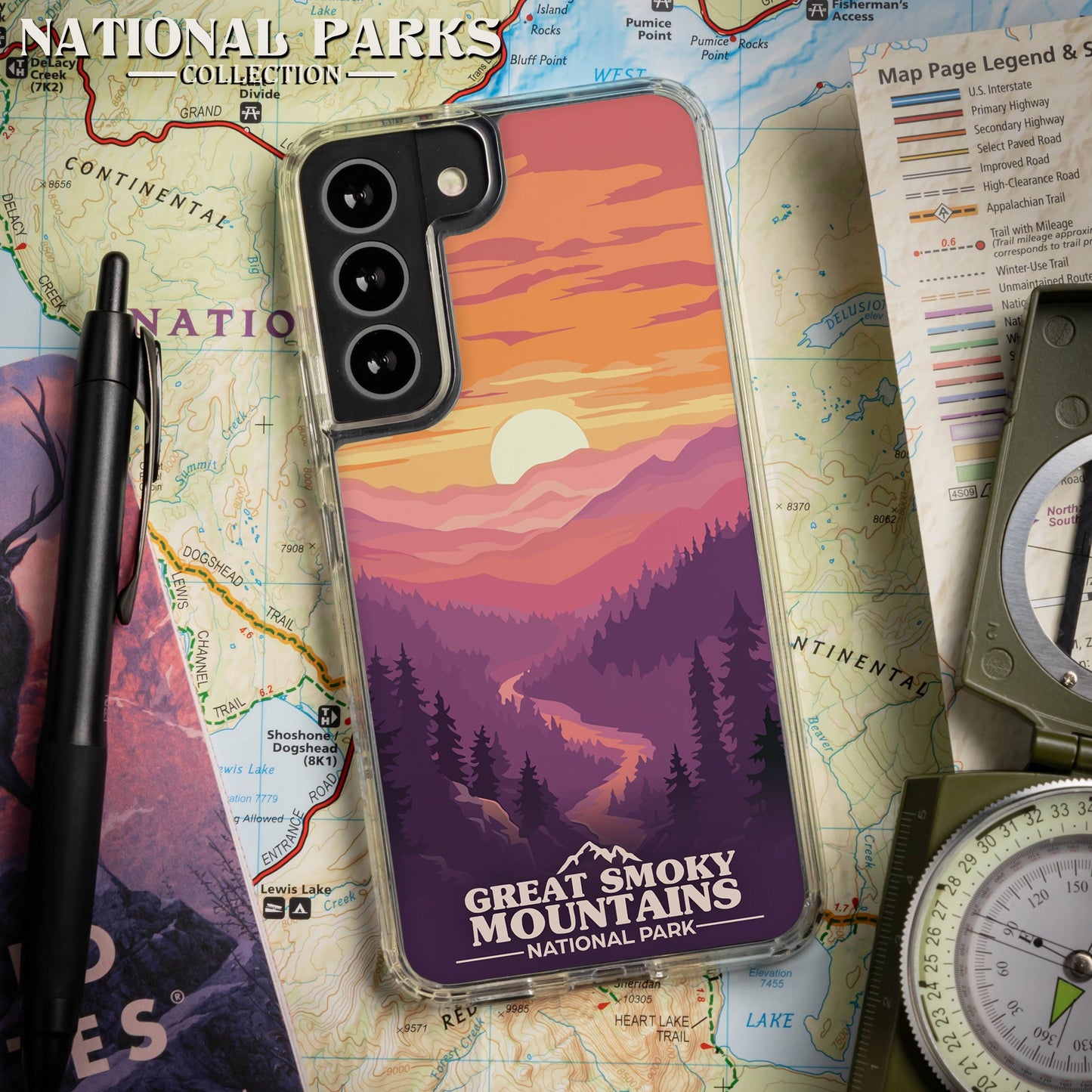 National Parks Great Smoky Mountains HD Samsung Galaxy S21 Phone Case