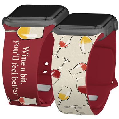 Wine, Beer, & Booze HD Apple Watch Band