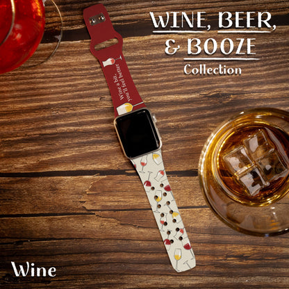 Wine, Beer, & Booze HD Apple Watch Band