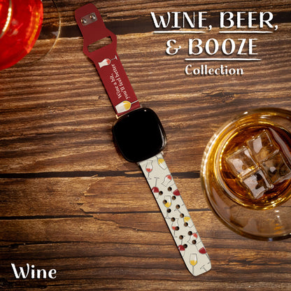 Wine, Beer, & Booze HD Fitbit Versa 3 & Sense 1 Watch Band
