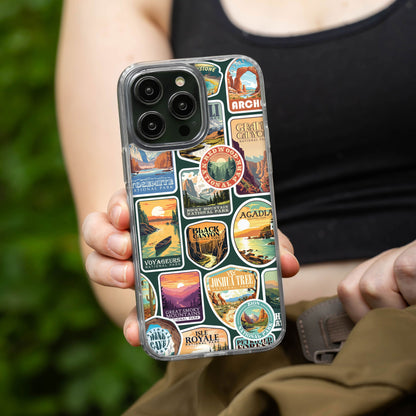 National Parks Stickers HD Apple iPhone 11 Series Phone Case