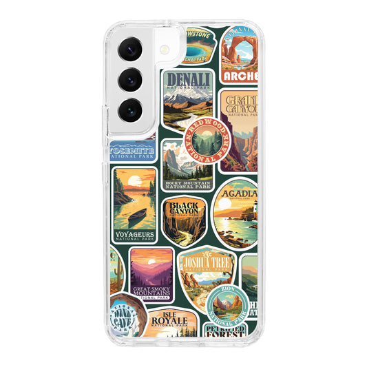 National Parks Stickers HD Samsung Galaxy S22 Phone Case