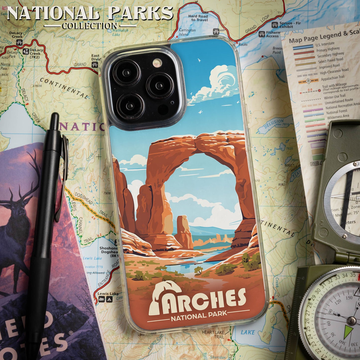 National Parks Arches HD Apple iPhone 14 Series Mag-Safe Phone Case