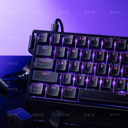 XVX PRISM Shine-Through  Double shot Cherry Profile PBT Keycap Set 142-key