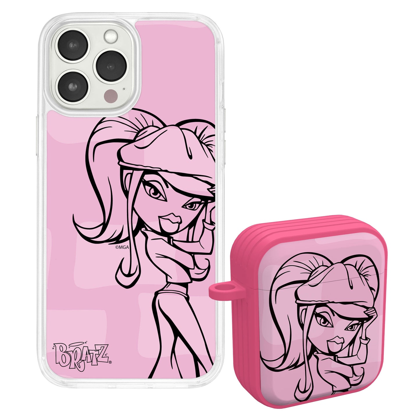 Bratz® Passion For Fashion HD Apple iPhone 13 Mag-Safe Phone Case and AirPods Gen 1 & 2 Combo Package