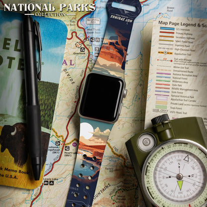 National Parks Hot Springs HD Apple Watch Band