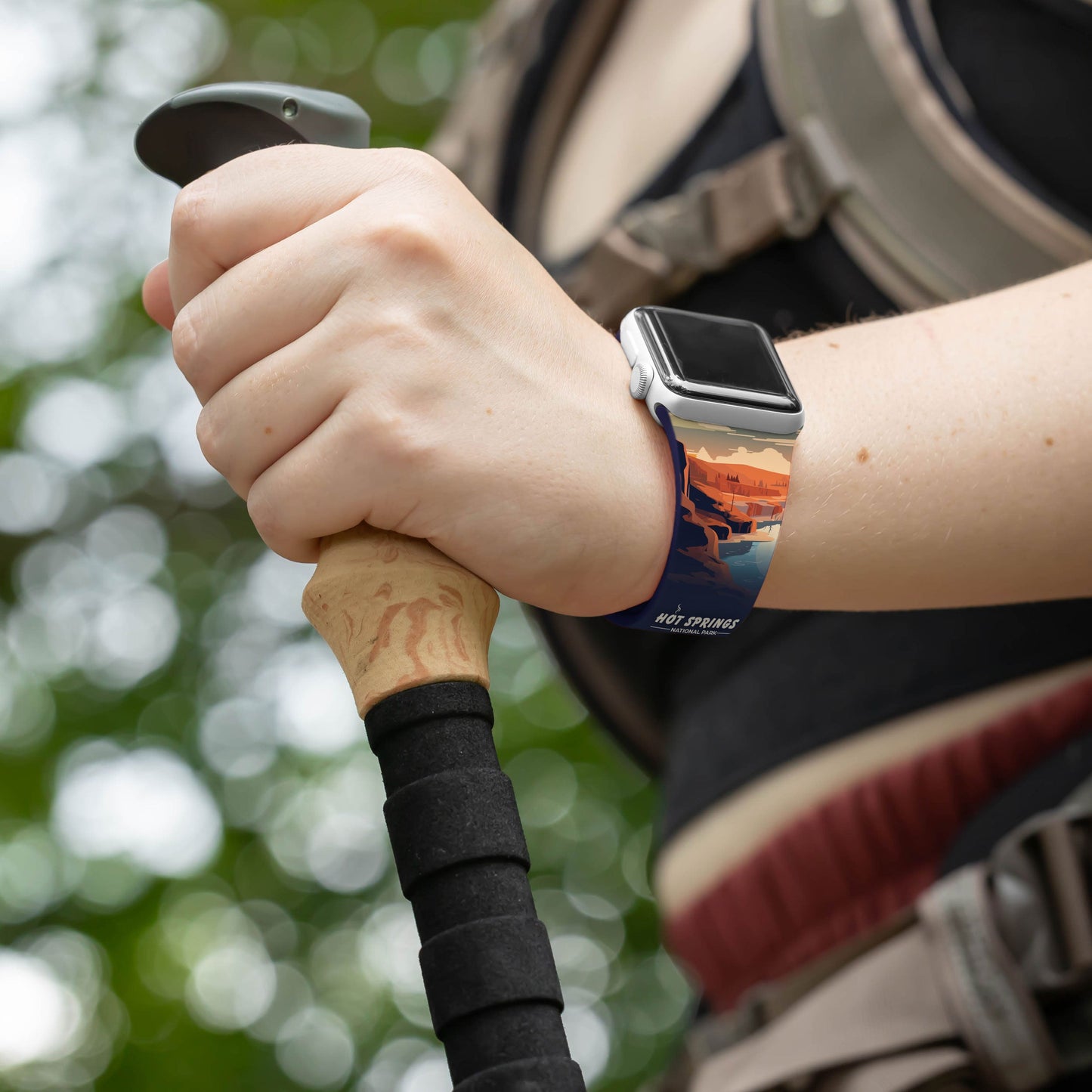 National Parks Hot Springs HD Fitbit Versa 3 & Sense 1 Watch Band