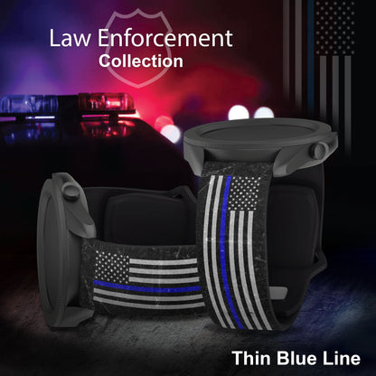 Law Enforcement HD Watchband for Samsung, Garmin, Fossil, and More for Samsung, Garmin, Fossil, and More