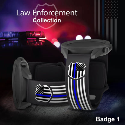 Law Enforcement HD Watchband for Samsung, Garmin, Fossil, and More for Samsung, Garmin, Fossil, and More
