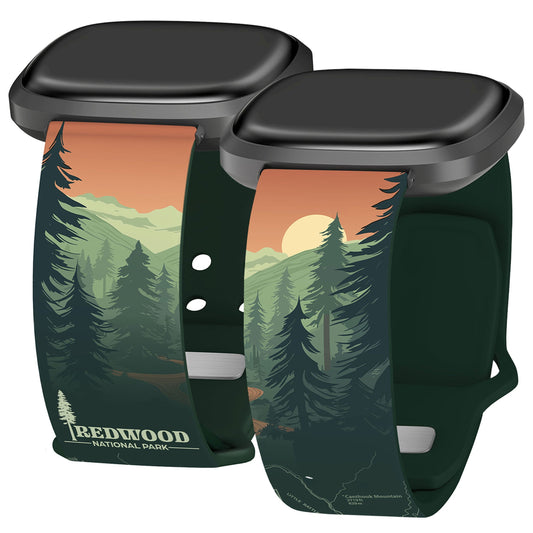 National Parks Redwood HD Fitbit Versa 3 & Sense 1 Watch Band