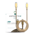 Braided 3 ft Lightning To USB Type C Cable - Gold