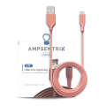 Braided 6 ft Lightning To USB Type A Cable - Pink