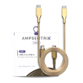 Braided 3 ft USB Type C To USB Type C Cable - Gold