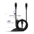 Braided 3 ft USB Type C To USB Type C Cable - Black