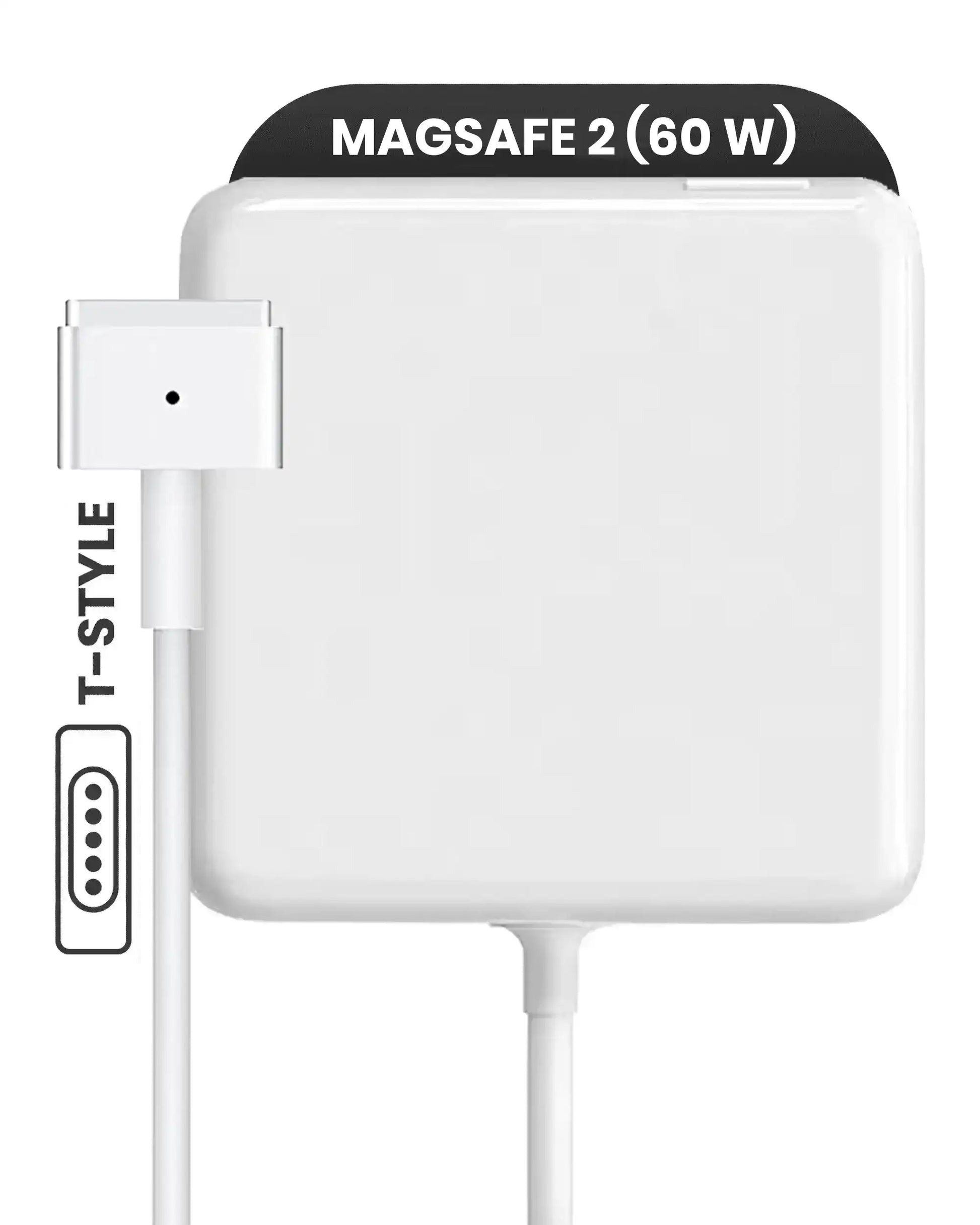 60W MagSafe 2 Power Adapter With Cable (T-Style) For MacBook