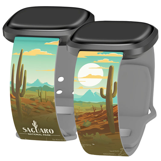 National Parks Saguaro HD Fitbit Versa 3 & Sense 1 Watch Band