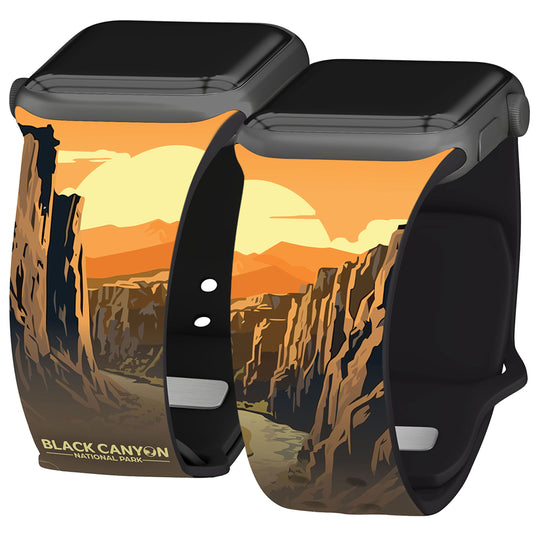 National Parks Black Canyon HD Fitbit Versa 3 & Sense 1 Watch Band