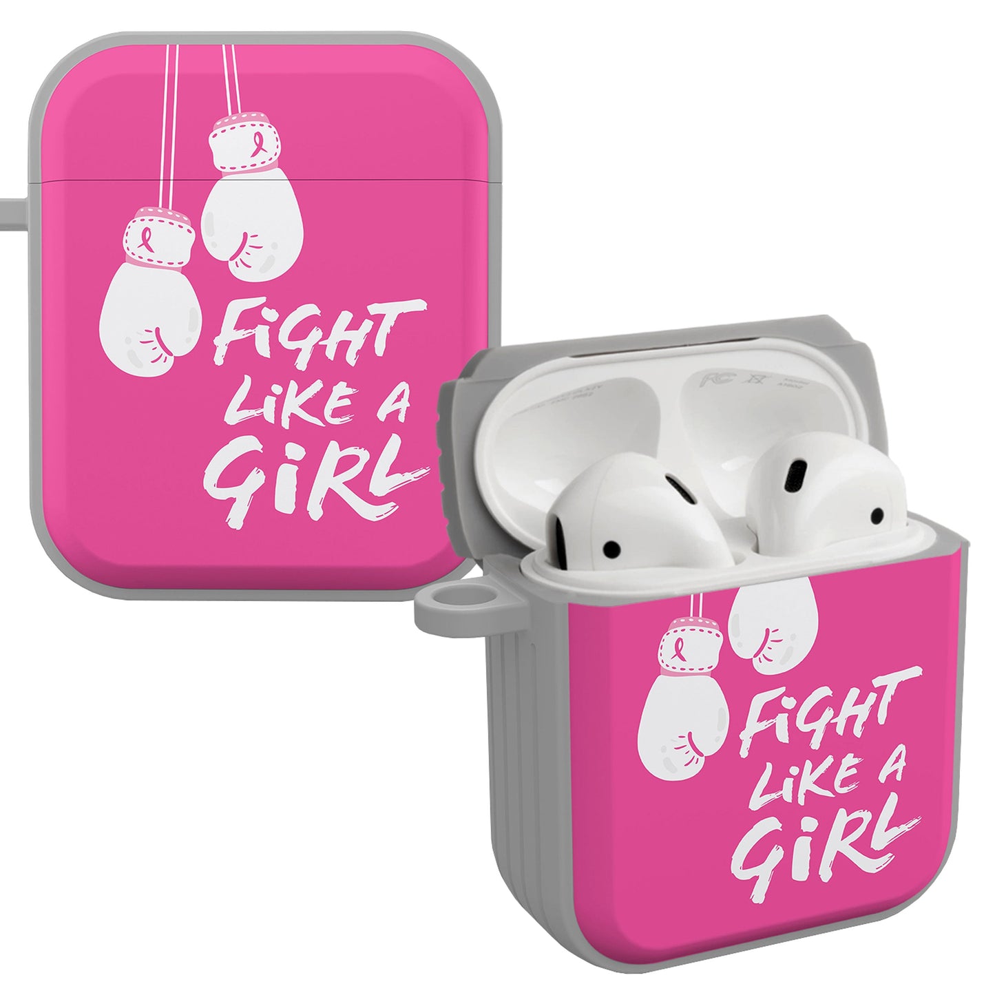 Breast Cancer Awareness HDX Apple AirPods Gen 1 & 2 Case Cover
