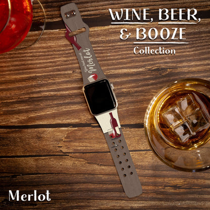 Wine, Beer, & Booze HD Apple Watch Band