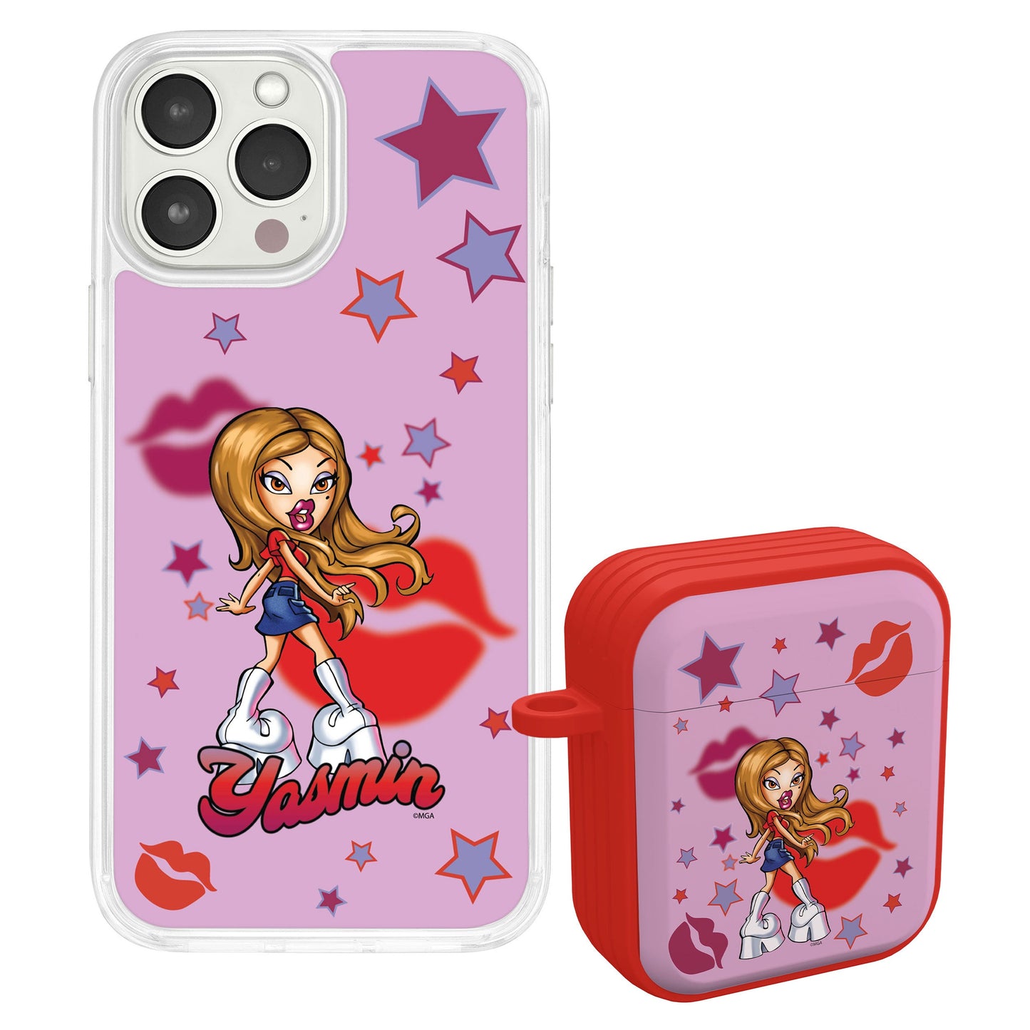 Bratz® Passion For Fashion HD Apple iPhone 14 Mag-Safe Phone Case and AirPods Gen 1 & 2 Combo Package