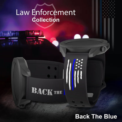 Law Enforcement HD Watchband for Samsung, Garmin, Fossil, and More for Samsung, Garmin, Fossil, and More
