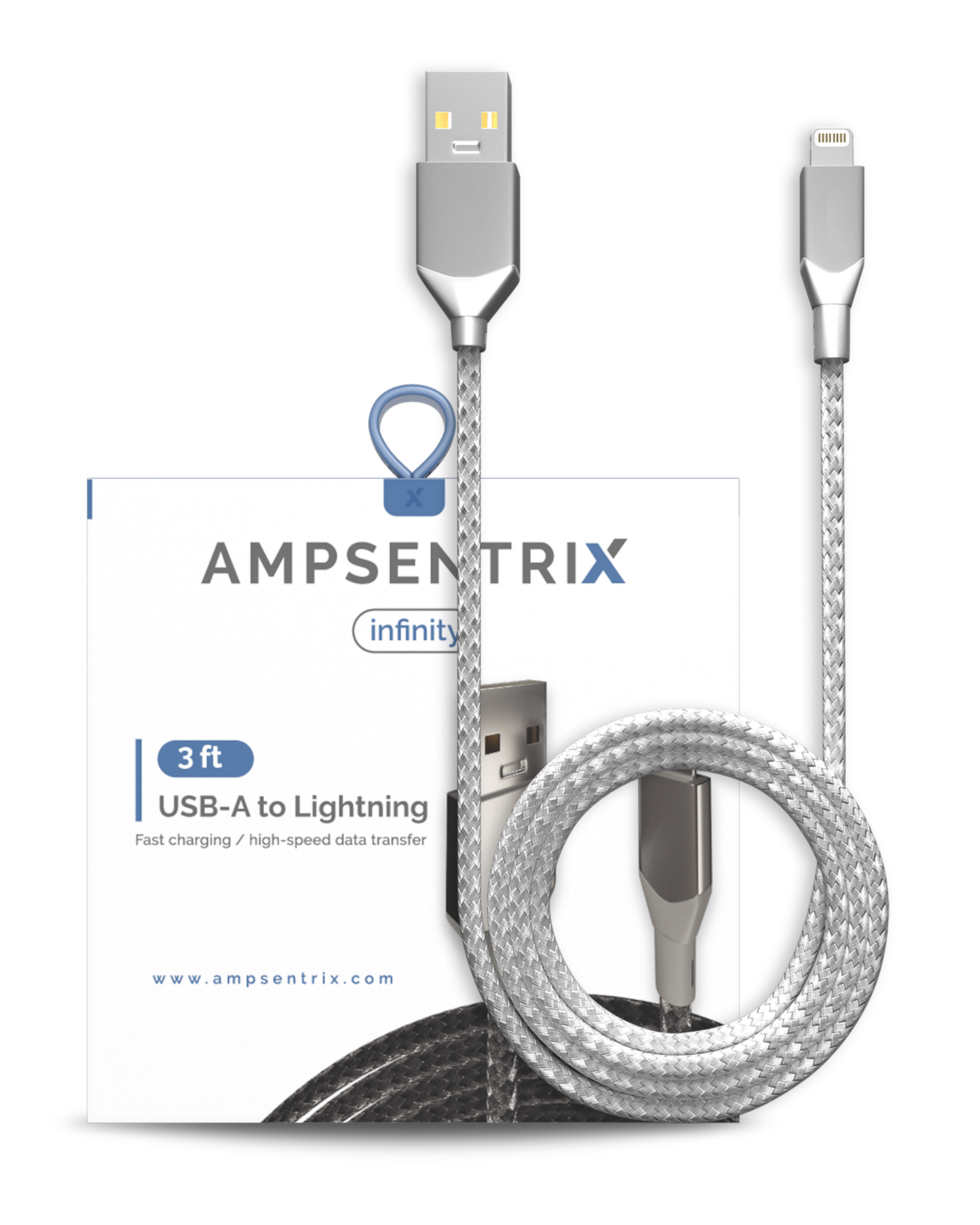 Braided 3 ft Lightning To USB Type A Cable