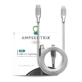 Braided 3 ft Lightning To USB Type C Cable