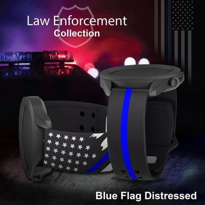 Law Enforcement HD Watchband for Samsung, Garmin, Fossil, and More for Samsung, Garmin, Fossil, and More