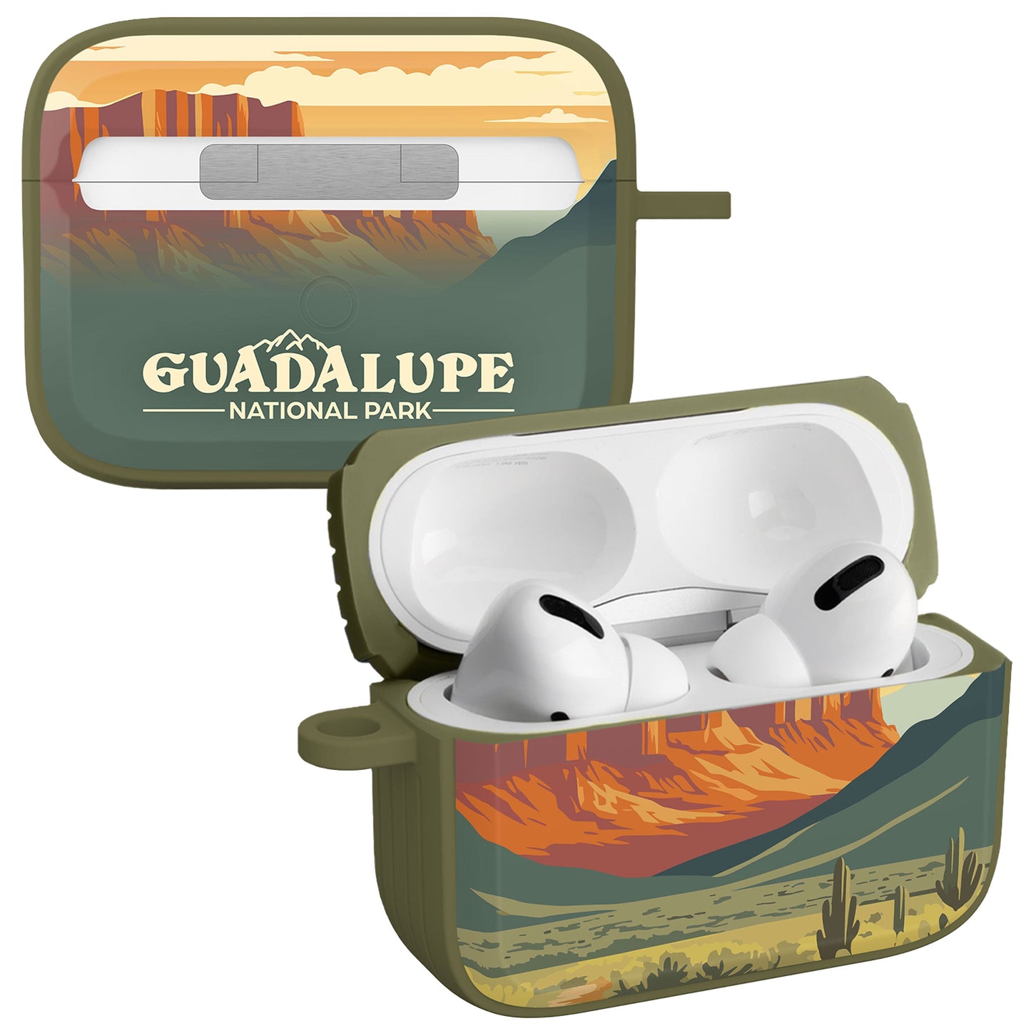 National Parks Guadalupe HDX Apple Airpods Pro 1 & 2 Case Cover