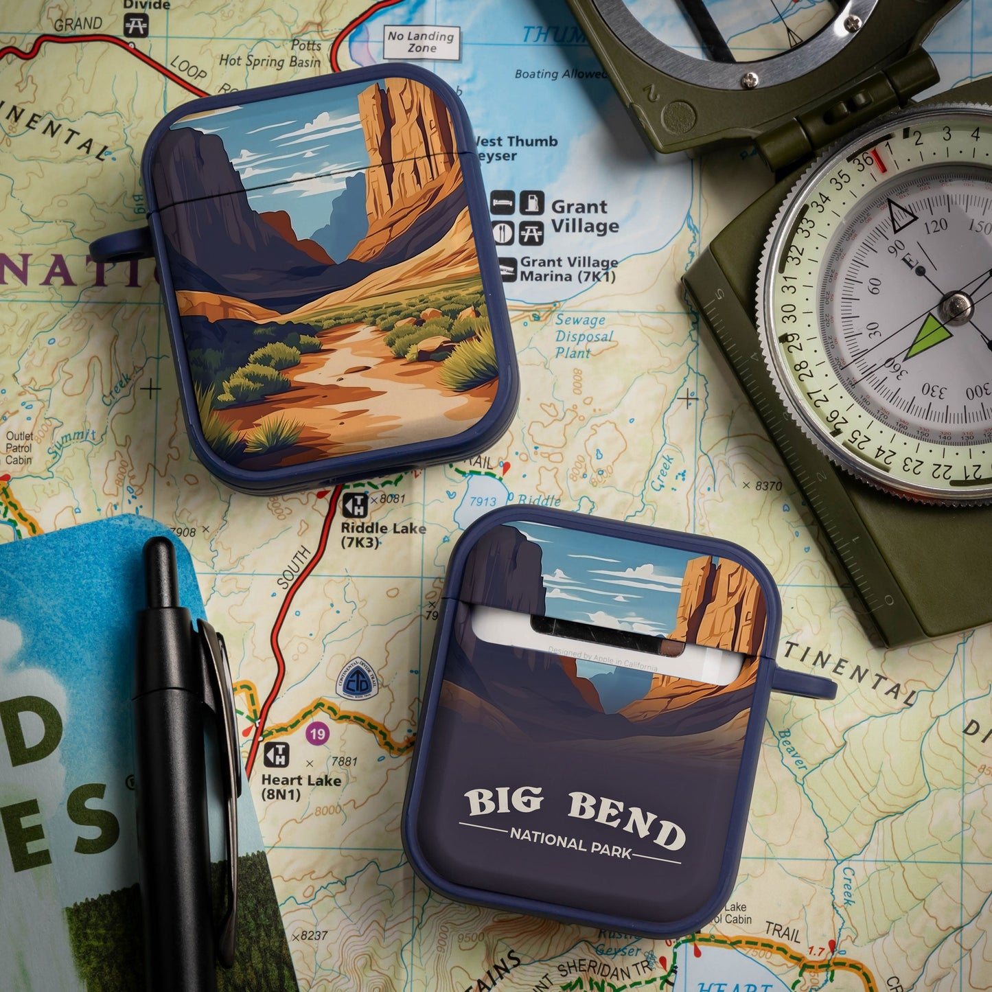 National Parks Big Bend HDX Apple Airpods Gen 1 & 2 Case Cover