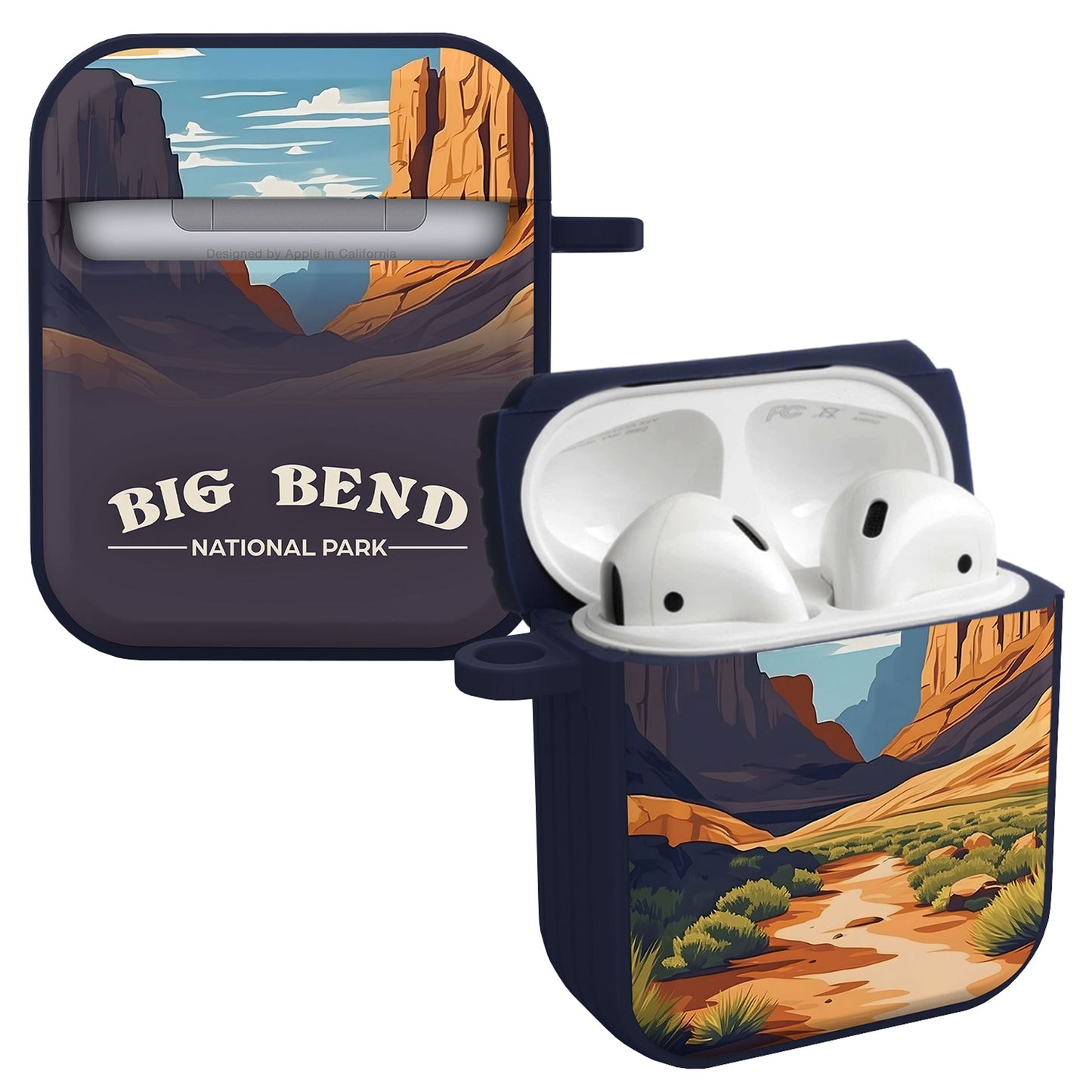National Parks Big Bend HDX Apple Airpods Gen 1 & 2 Case Cover