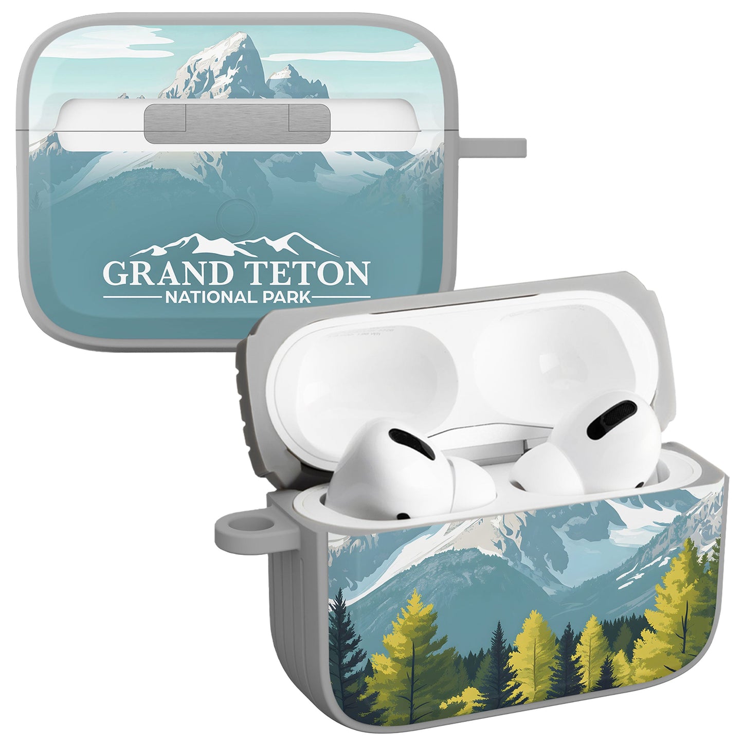 National Parks Grand Teton HDX Apple Airpods Pro 1 & 2 Case Cover