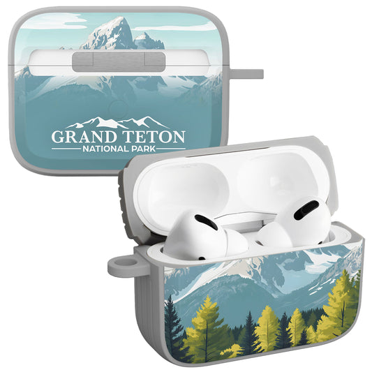 National Parks Grand Teton HDX Apple Airpods Pro 1 & 2 Case Cover