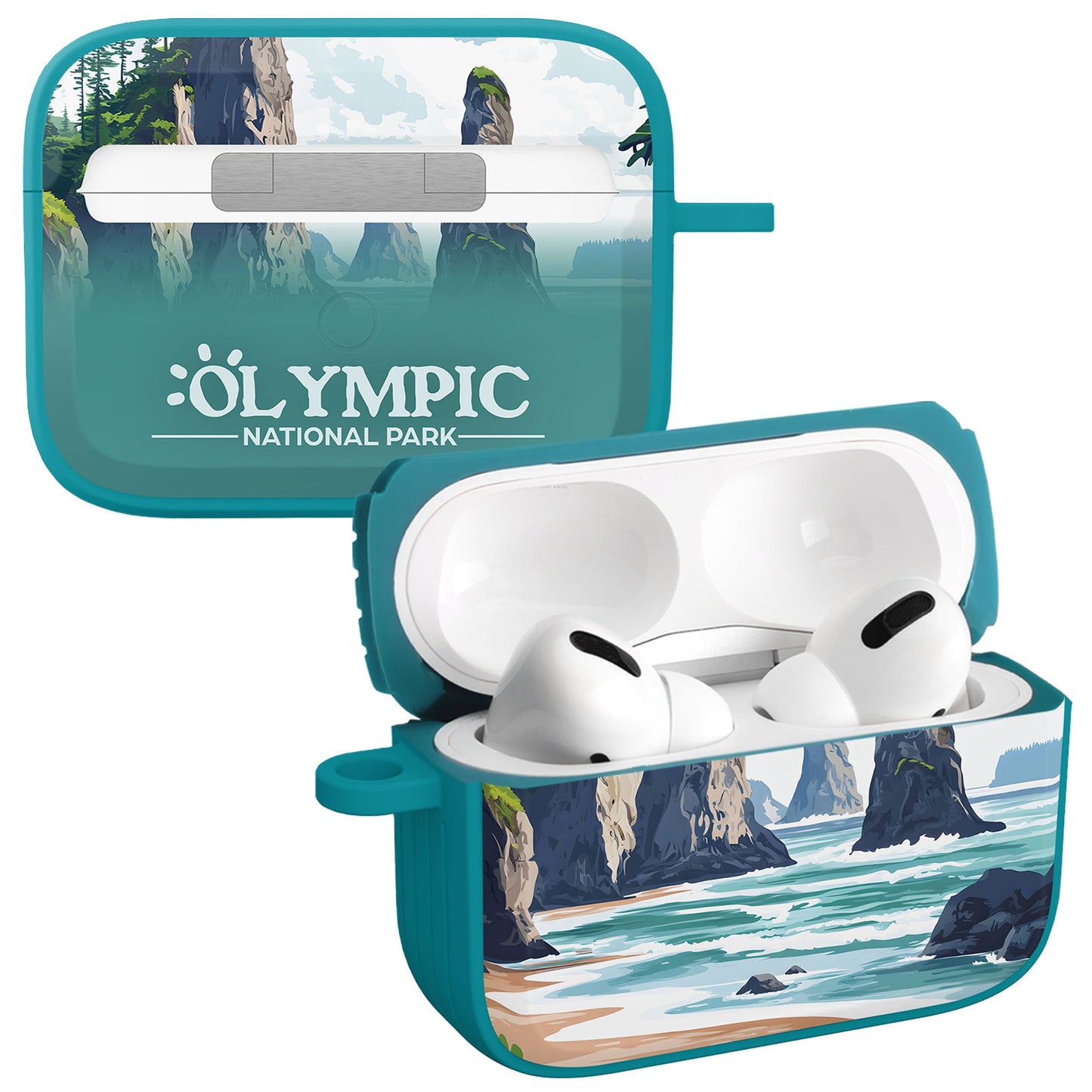 National Parks Olympic HDX Apple Airpods Pro 1 & 2 Case Cover