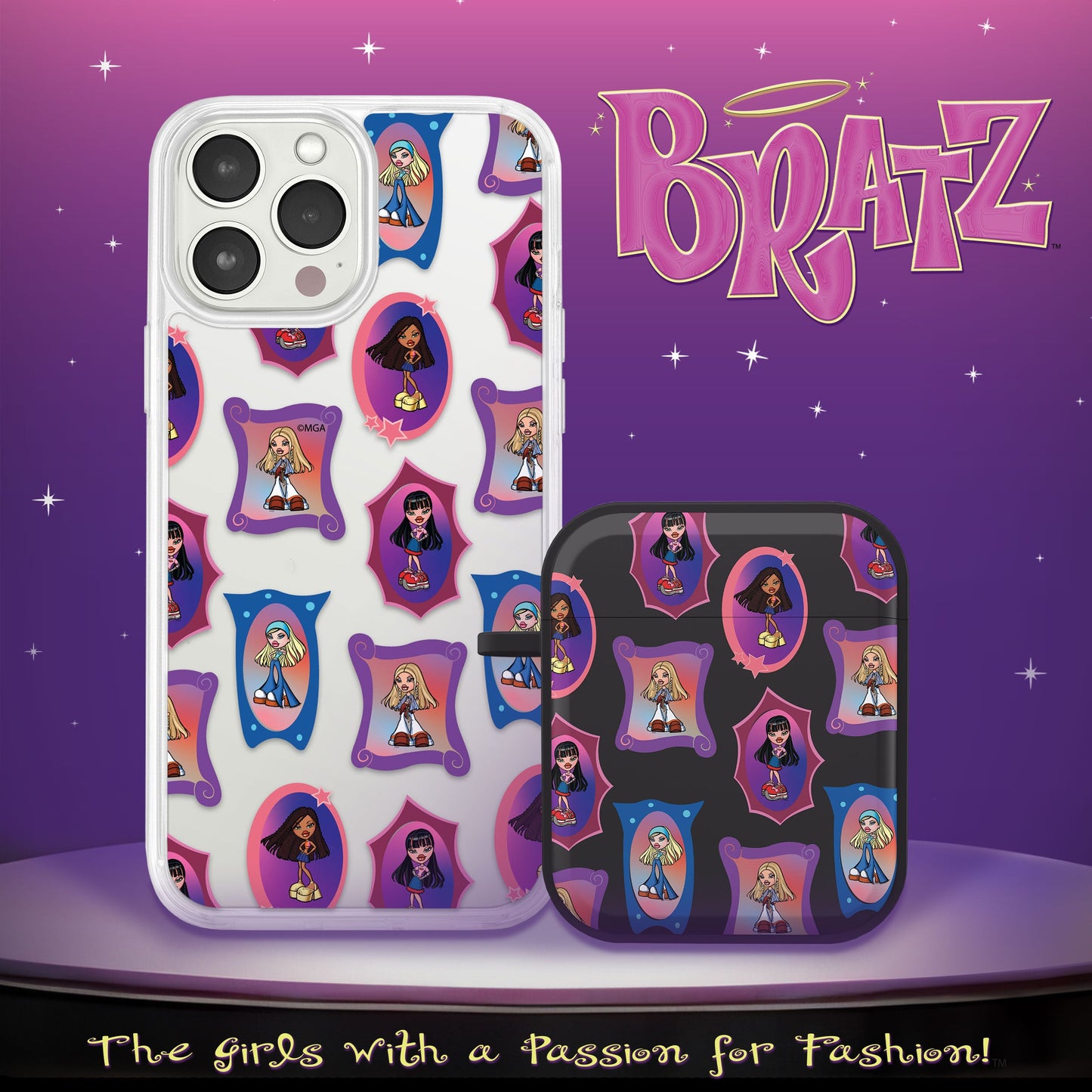 Bratz® Classic HD Apple iPhone 13 Mag-Safe Phone Case and AirPods Gen 1 & 2 Combo Package