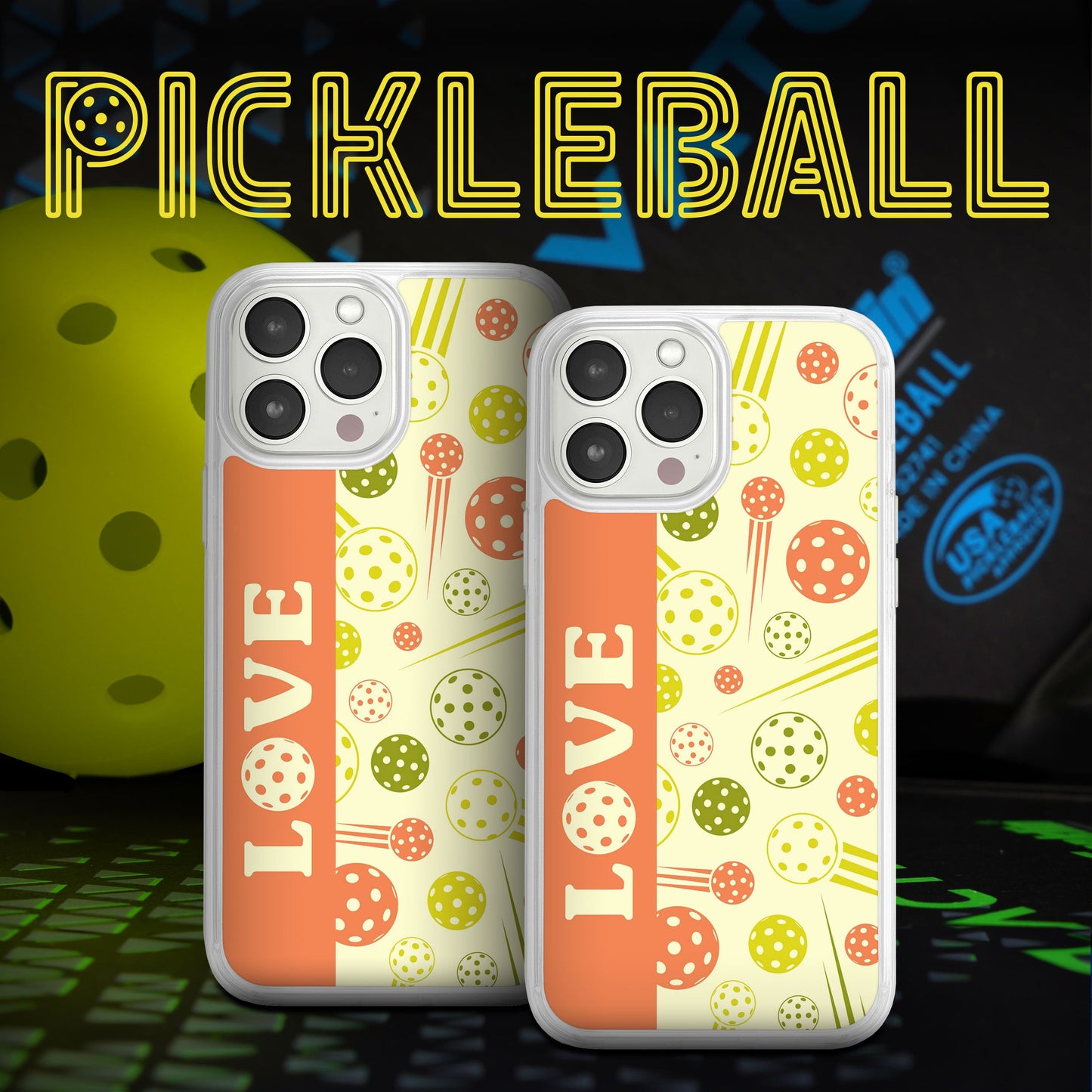 Pickleball HD Apple iPhone 11 Series Phone Case
